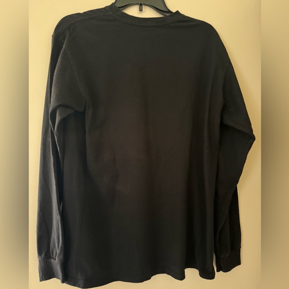 VANS Graphic Black Shirt W/Skull And Flowers Long Sleeve Graphic T-shirt  Size M - Picture 2 of 6